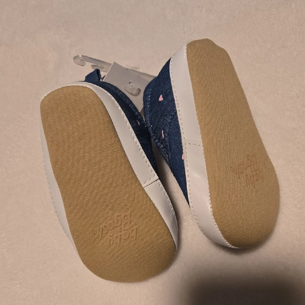 Blue and Pink Heart Slip-On Shoes - Picture 2 of 2